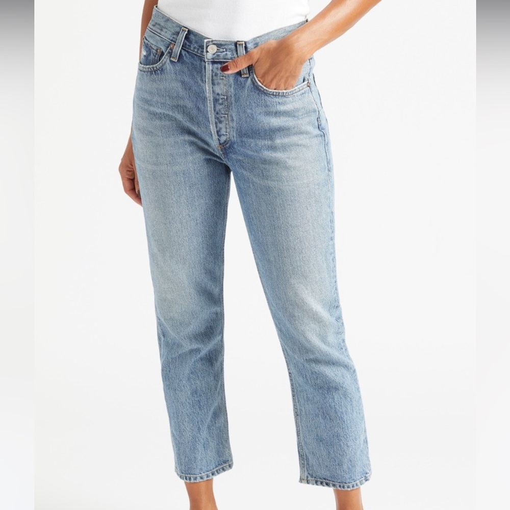 Agolde | Riley High Rise Straight in Endless Wash, size 30